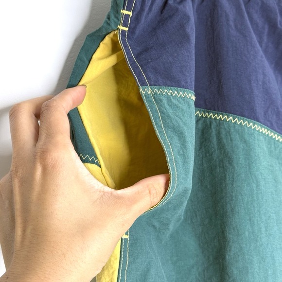 VTG 90s Nautica Mens Swim Trunks XL Colorblock Shorts No Liner Patch‎ Outdoor - Picture 4 of 12